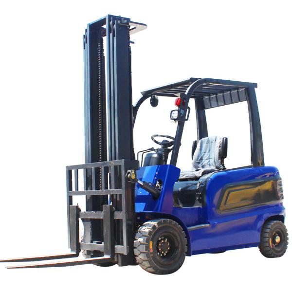 4 Wheel Electric Forklift Truck Large Wheel Forklift Full Electric Pallet With Four Big Tyres