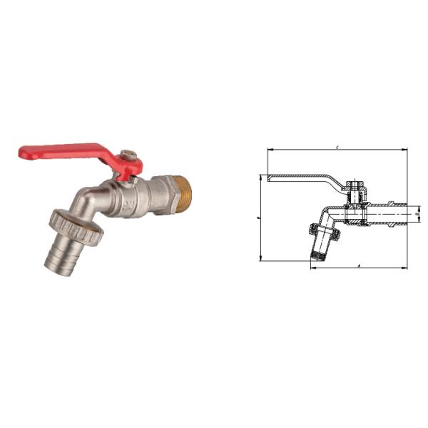 Watering Supply Taps Ball Valve 1/2