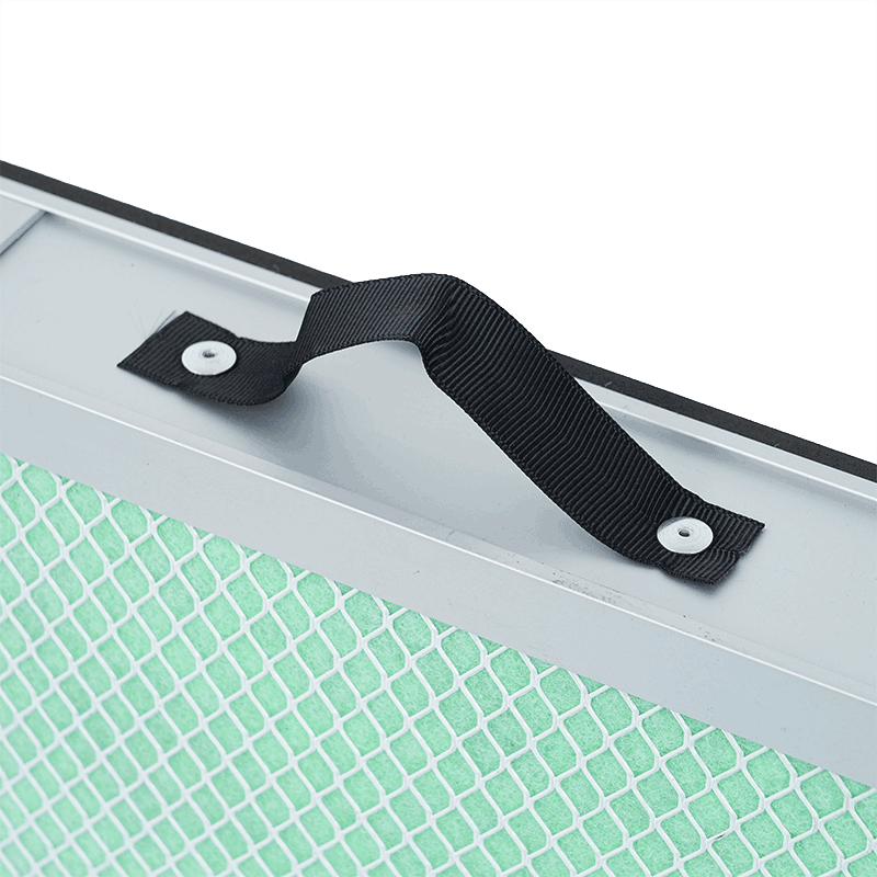 Activated Carbon PP V Bank Air Filter Element Screen Aluminium Frame For Pollen