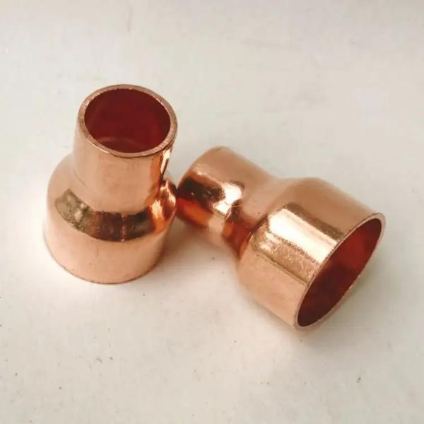 Quick-Connect Brass Reducer Coupling, No-Solder Compression Fitting for Copper Pipe