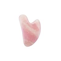 Levantamento de cara cor-de-rosa Jade Stone Gua Sha Length da cor 150mm
