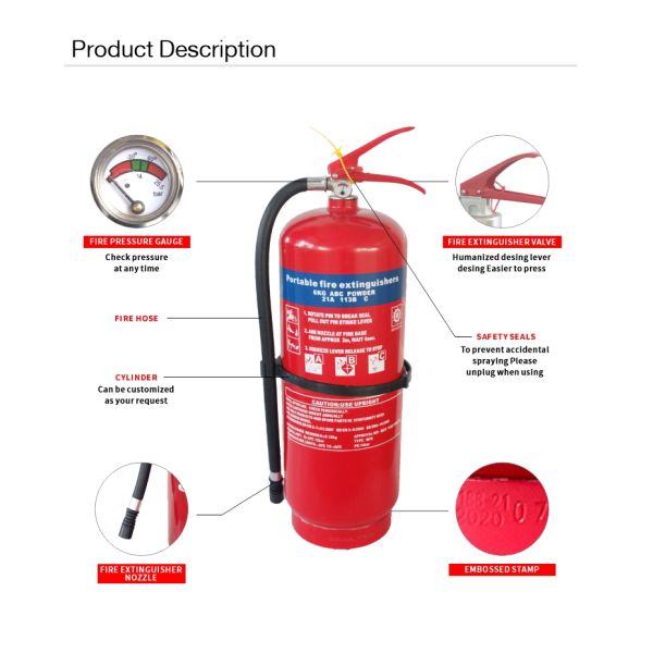 Portable Dry powder fire extinguisher (Stored Pressure) Marine fire extinguisher