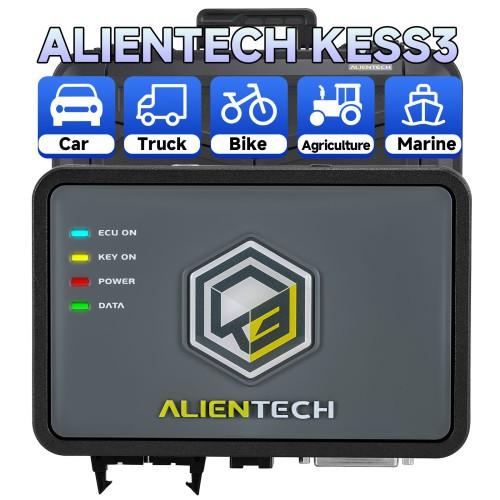 Original Alientech KESS3 ECU and TCU Programming Tool with DynoDrive Activated Via OBD / Bench and Boot Model Upgraded Cable Set