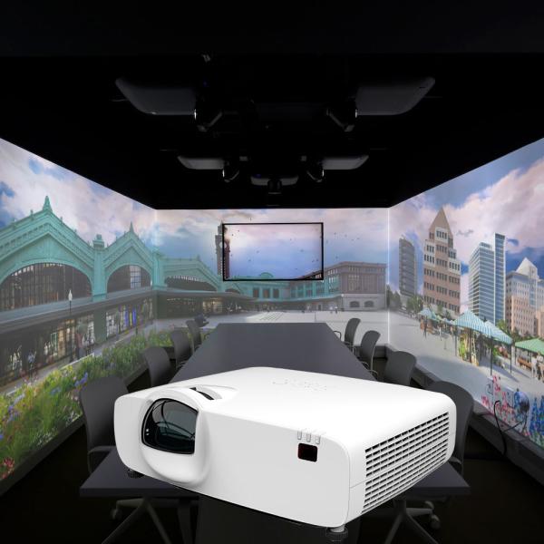 4800 Lumen Immersive Room Projector WUXGA Resolution Easy Setup Low Noise
