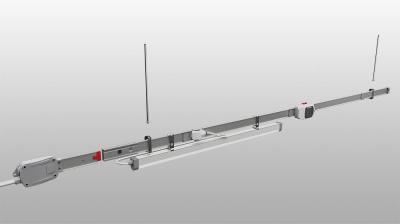 110V-240V Power Distribution Busway , Aluminum Indoor Lighting Busbar System