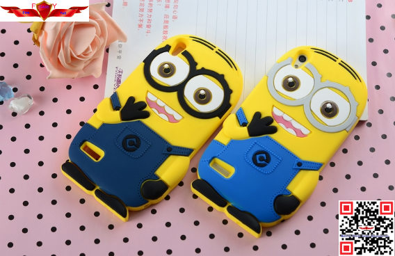 New Hot Selling Fashion Cartoon Silicone Case For Huawei Ascend P6 High Quality
