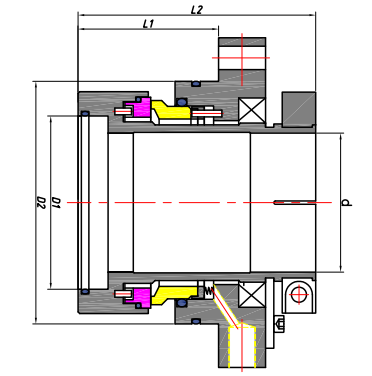 Telas de vedação mecânica estacionária à prova de vazamento para bombas de água automotivas