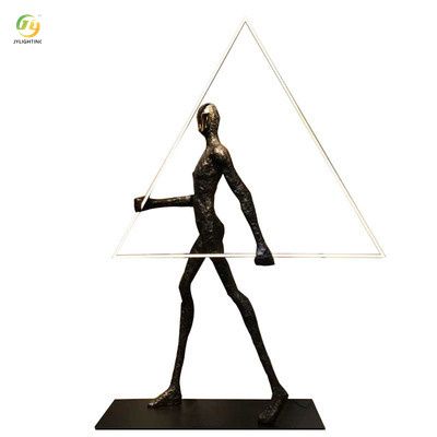 JYLIGHTING Modern Abstract Figure Art Sculpture Floor Lamp Hotel Exhibition Hall Creative Human Body Modern Floor Light