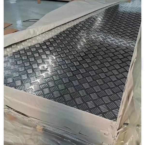 1200 1235 Alloy Aluminum Checkered Plate 3mm Thickness Embossed Sheet  Pattern Anti-slip