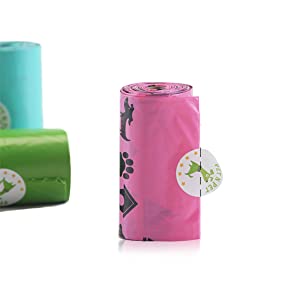 Plant-Based Dog Waste Bag | Home Compostable | Dispenser Refill Rolls | Unscented Leak Proof Poo Bags Eco Friendly bio