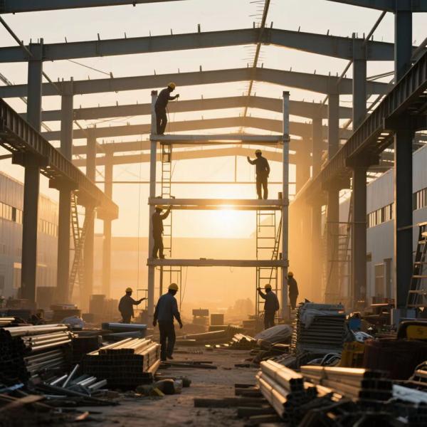 Pre-engineered Steel Structure Warehouse With Q355B / Q235B Frame