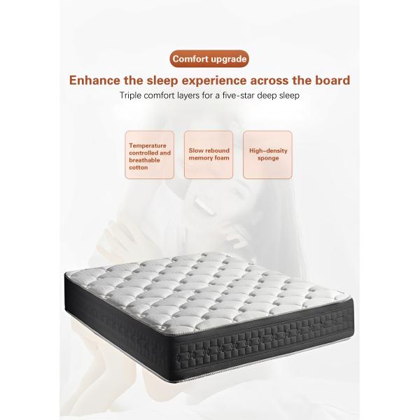 JOURM Natural Anti-Mite Knit Fabric High Density Compressible Sponge Orthopedic Mattress