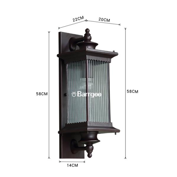 European Classical LED Outdoor Wall Lights Luxury Style E27 Socket For Hotel Bedroom