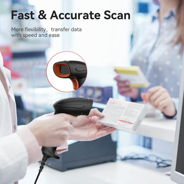 A SD5230  QR Reader bar Code Usb Scanner Reader Ccd  Rs232 1d 2d  Wired Handheld Barcode Scanner for Warehouse