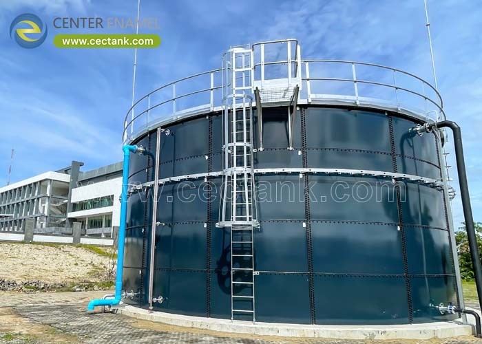 Bolted Steel Drinking Water Storage Tanks with Aluminum Alloy Trough Deck Roofs