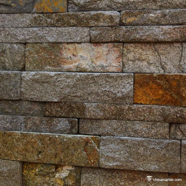 Natural stone Cheap China Red Granite Ledge Stone, Stacked Wall Cladding DE-34