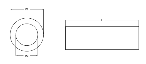 Промышленный пластиковый УЛ 94В-2 огнестойкости подшипников 6мм втулок белый