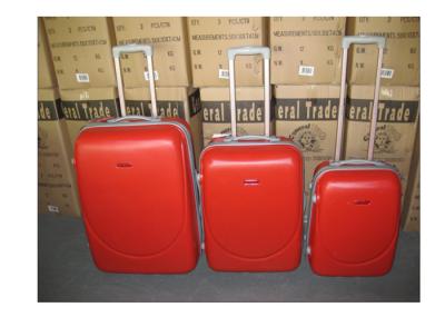 Travelling ABS 2 Wheel Trolley Luggage Set Zipper Framed With Iron Trolley