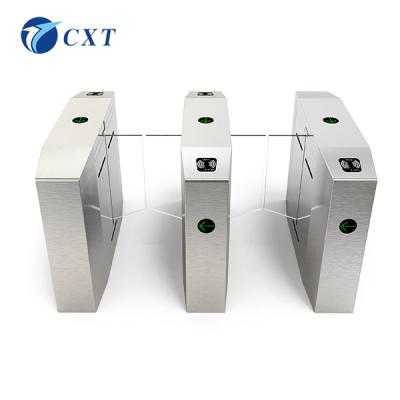 Half Height Glass Swing Turnstile Electric Fingerprint 30-40 People/Min Passing Speed 510B-