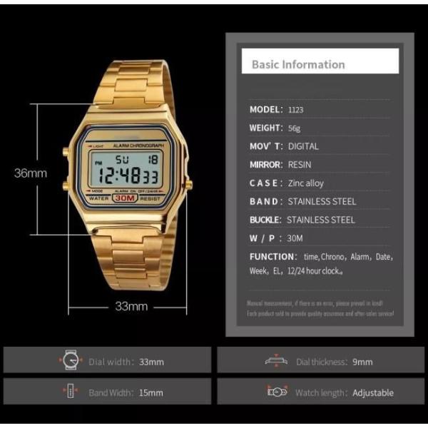 Unisex водоустойчивый хронограф OEM 36*33mm цифровых часов 3BAR водоустойчивый