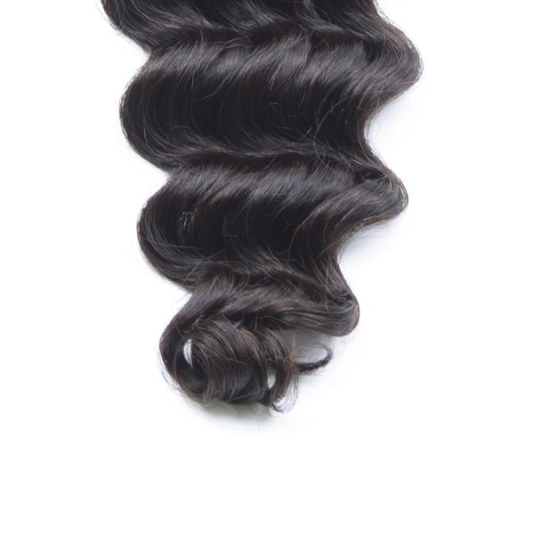 Custom Color Human Virgin Hair Weave , Loose Wave Weave Human Hair Smooth