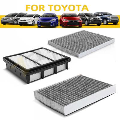 Filtro de aire acondicionado de automóvil de carbón activado sin tejido para Toyota RAV4 Sienna