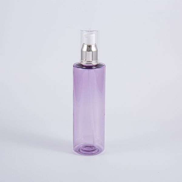 200ml Transparent Purple Facial Toner Bottle - Recyclable PET Cosmetic Bottle for Skincare