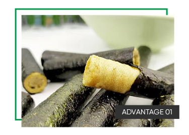 90G Per Box Instant Seafood Snack Shrimp Flavor Cod Flavor Meat Floss Flavor Crispy Seaweed Nori Roll Snack