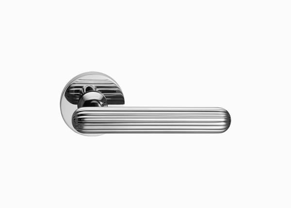 Mute Black Gold Brass Wood Door Lock Set Split Handle Rust Resistant For Bathroom