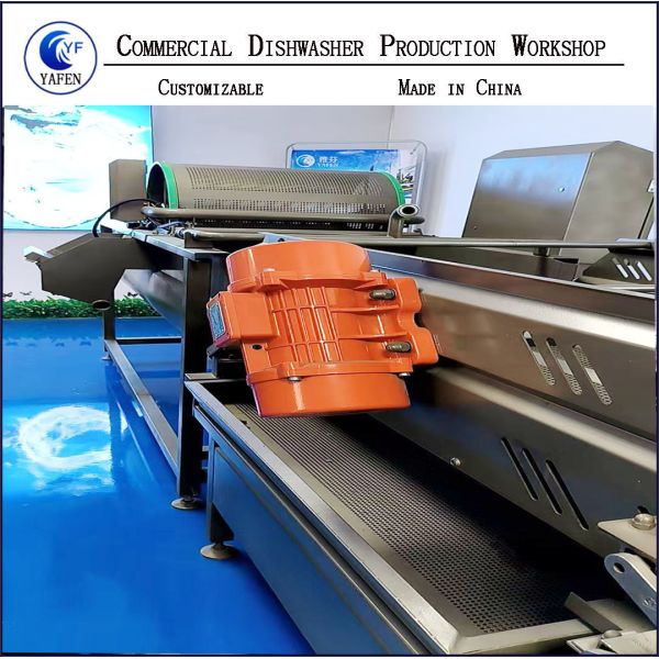 Stainless Steel Undermount Commercial Dishwasher, Floor-standing Concealed Integrated Dish Washing & Disinfecting Machine with Water Saving for Commercial Kitchen