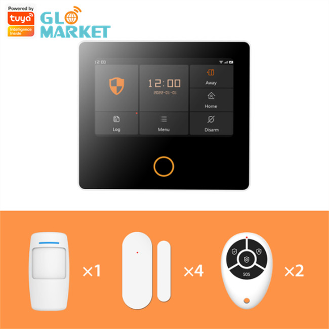 Система охранной сигнализации Google Alexa Glomarket Tuya Wifi 4G Smart встроенная сирена