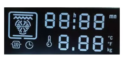 Customized Size VA LCD Display with 2.8~5.0V Working Voltage and 6:00 O'clock Viewing Direction