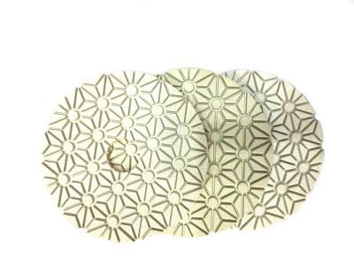 Universal Diamond Resin Polishing Pads , 3 - Step Diamond Hand Pads For Stone