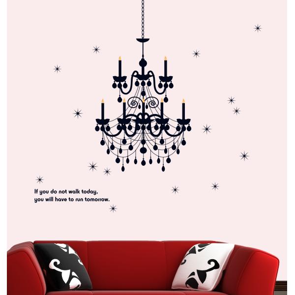 PVC Lamp Removable Wall Stickers UV Resistant For Home Decoration