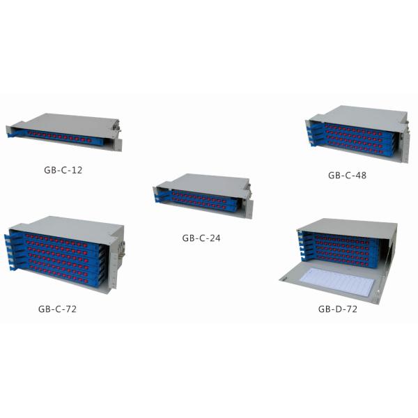 12F-114F Fiber Optic Rack Mount Patch Panels Full Loaded With SC Adapter / Pigtails