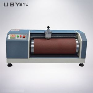 UP-1001 DIN Abrasion Tester with Tilting Specimen Holder (3°) and Laterally Moving Roller for Rubber and Leather Testing