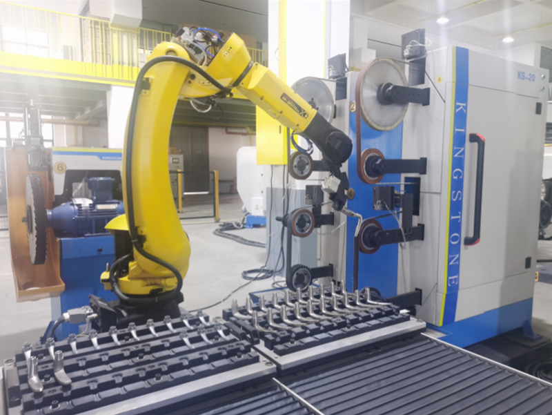 Mirror Finish Robotic Polishing Machine for Bathroom Mixer Tap and Faucet