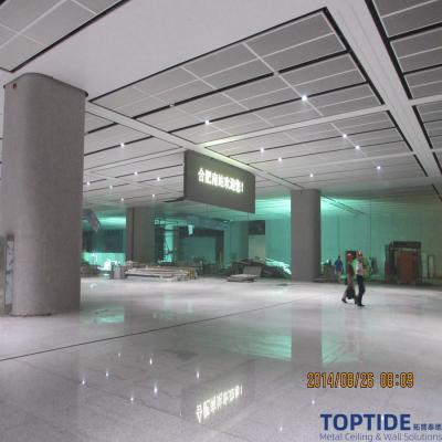 Commercial Metal Wire Drop Ceiling Tiles 2 x 4 Building Aluminium Hook on Diamond Mesh Ceiling Board