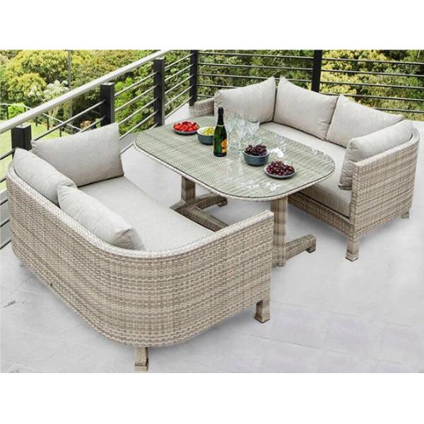 Poly Rattan patio Backyard Sofa sets Leisure Aluminium Outdoor Garden wicker sofa