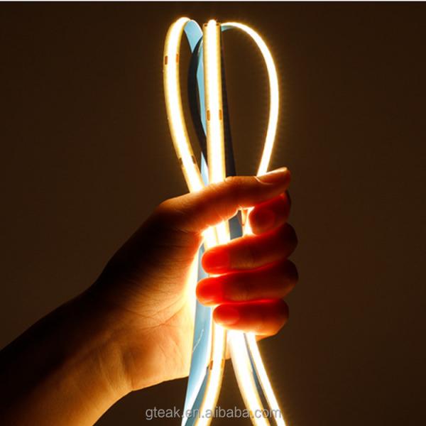 Decorative Background indoor flexible led strip Light rgb white warm blue color 5V 12v 24V  5M  Luminous cob led strip light