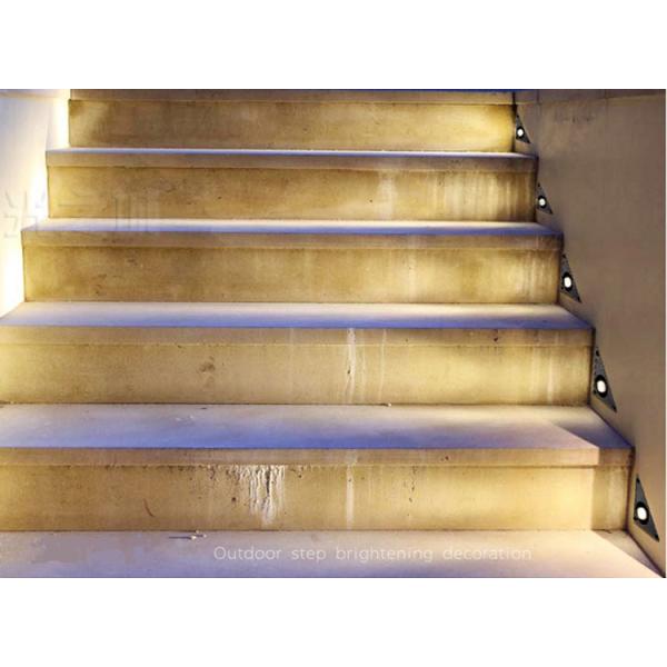 LED Triangle floor light embedded stairs step courtyard corner outdoor waterproof wall foot buried