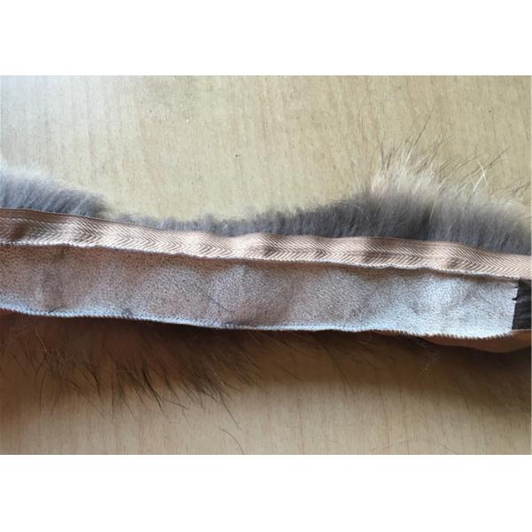 Ajuste lujoso superior de la bufanda del cuello de la piel del mapache del color natural para la ropa