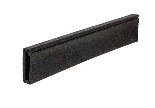 Plateaux de rails en caoutchouc à rainures noires personnalisés pour les voies ferrées