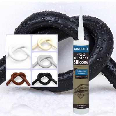 Vedador não tóxico de grande resistência do silicone, esparadrapo flexível neutro do silicone para a janela