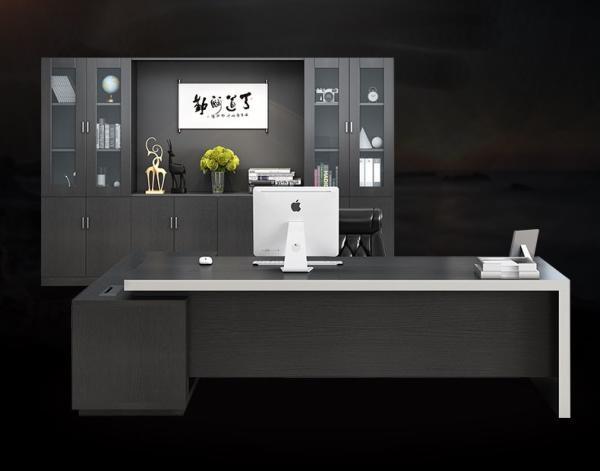 L Shape Executive Office Furniture Desk With Environmental Protection MDF Wood Material