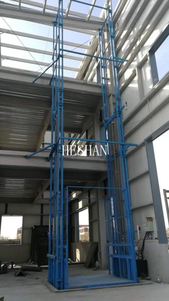 Basement Hydraulic Cargo Lift Elevator Warehouse Goods Lift Wall Mounted