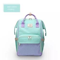 Waterproof Women Backpack Multi-function Diaper Baby Bag With USB Changing Colorful Backpack For Girls