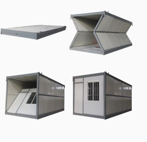 Space-Saving Prefab Mobile Portable Folding Container Houses Camp