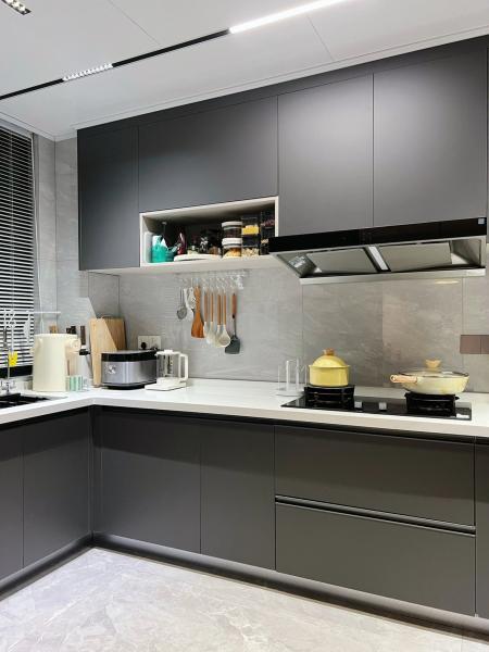 Modern Plywood Cupboard Completed Cabinet Set With Islands Custom Kitchen