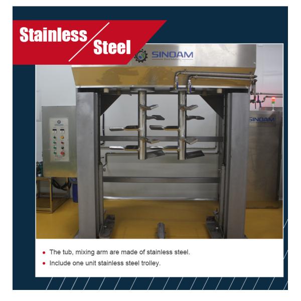 Kneading Stand High Capacity Bakery Dough Mixer Customized Automatic